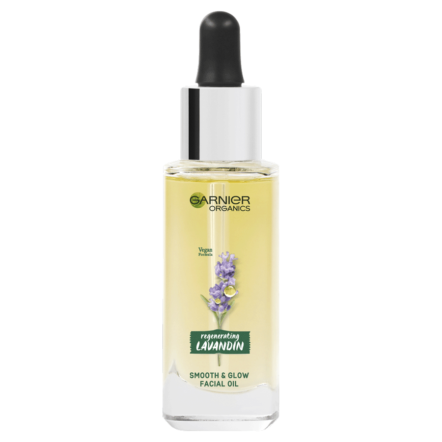 Garnier Organics Lavandin Smooth & Glow Facial Oil front packshot